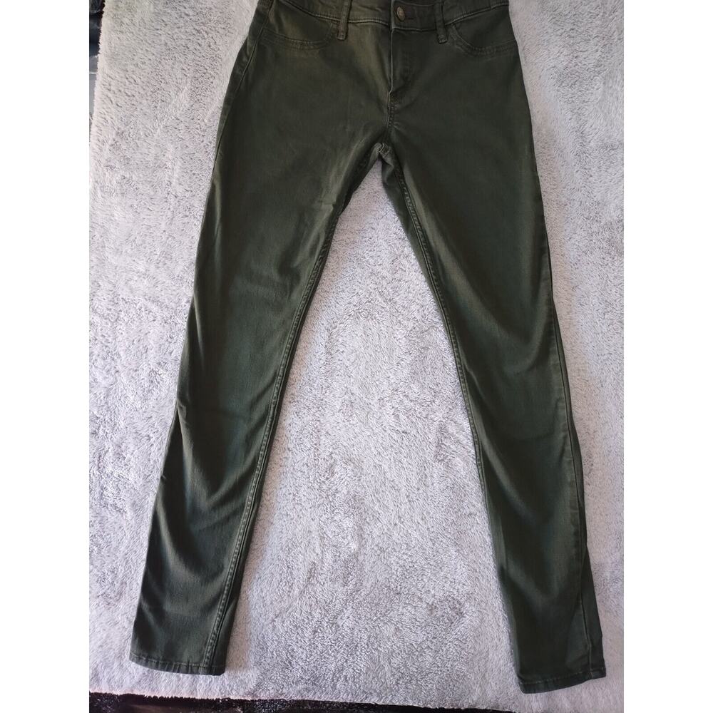 Hollister High-Rise Super Skinny Jeans Classic Stretch Green Denim Size 5 W27L31